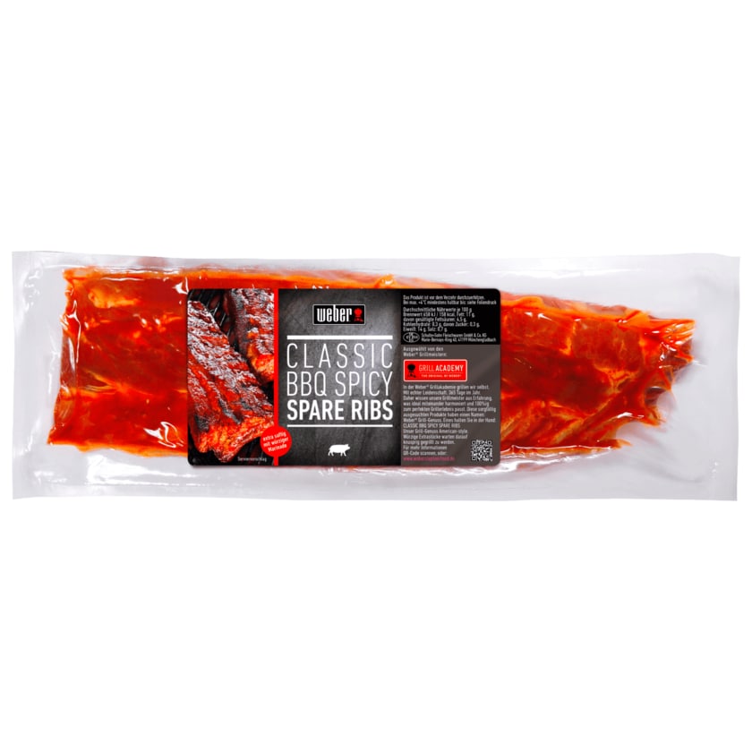 Weber Classic BBQ Spicy Spare Ribs 1kg